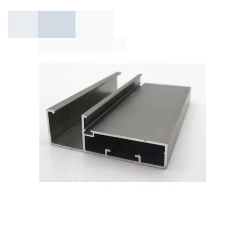 Profilé de porte coulissante invisible en aluminium