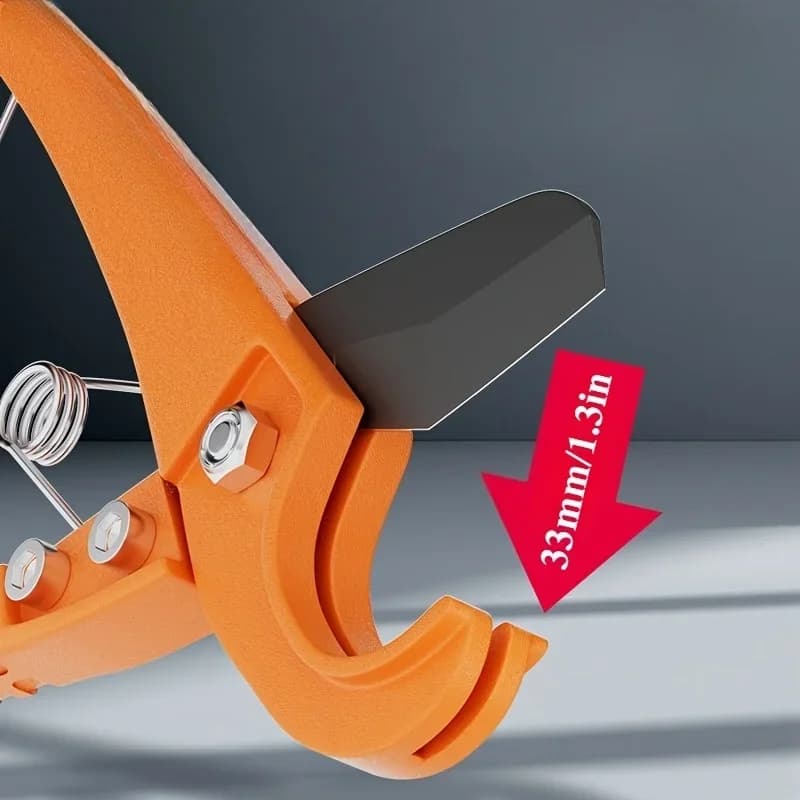 1 pièce Coupe-tuyaux PVC robuste et ergonomique, Cisaille à tuyaux pour PVC, PU, PP, PE, Outil à main pour plombier
