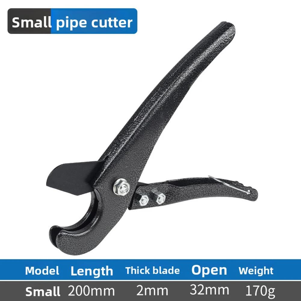 Coupe-tuyau en PVC avec poignée en caoutchouc pour couper efficacement les tuyaux en plastique PE, PU et multicoques