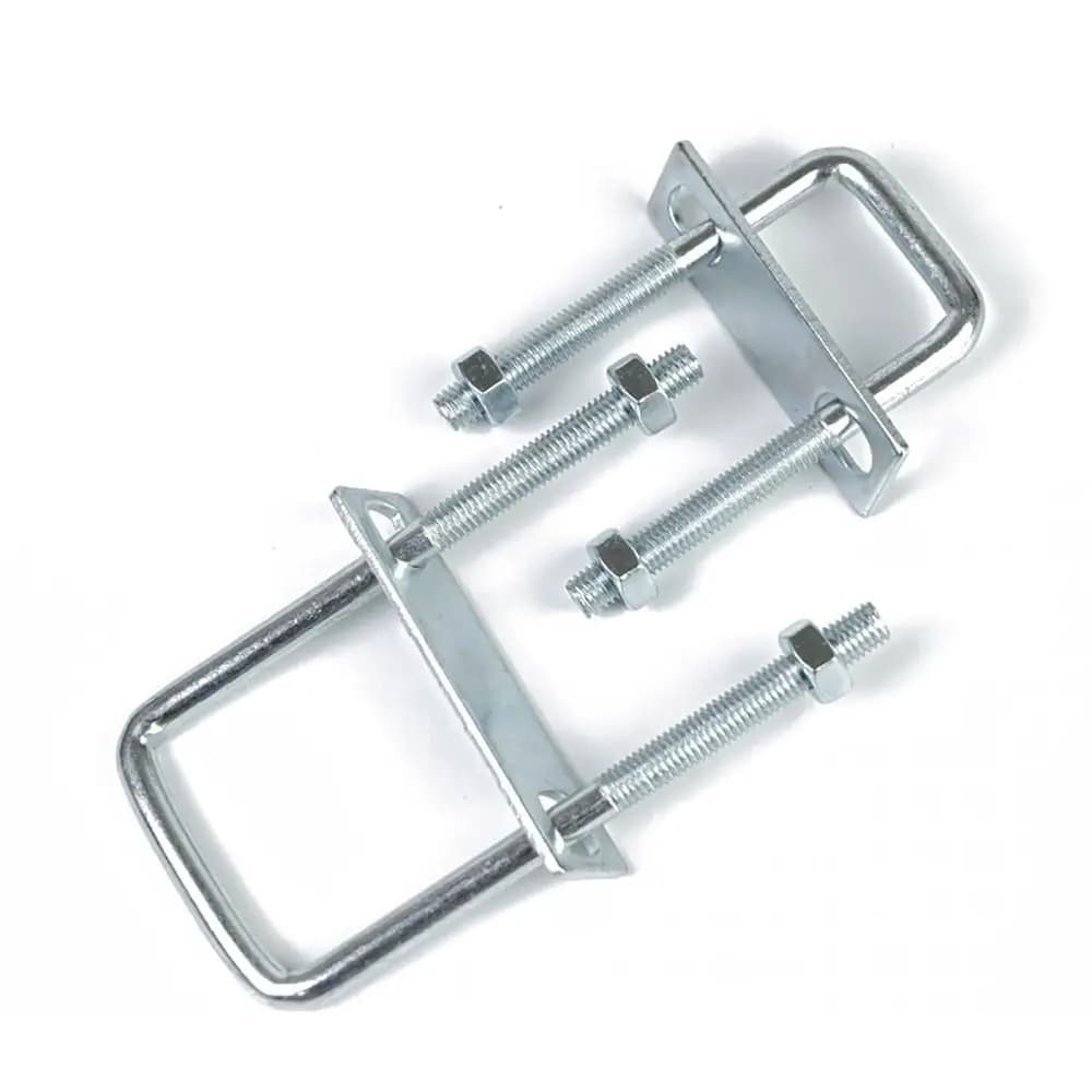 Pince à Tube carré M8 en acier au carbone Q235 galvanisé Durable