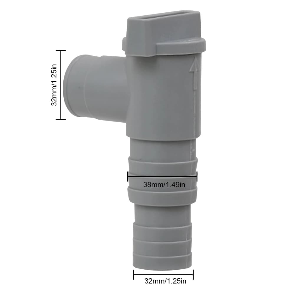 Valve à piston marche/arrêt de piscine en PVC