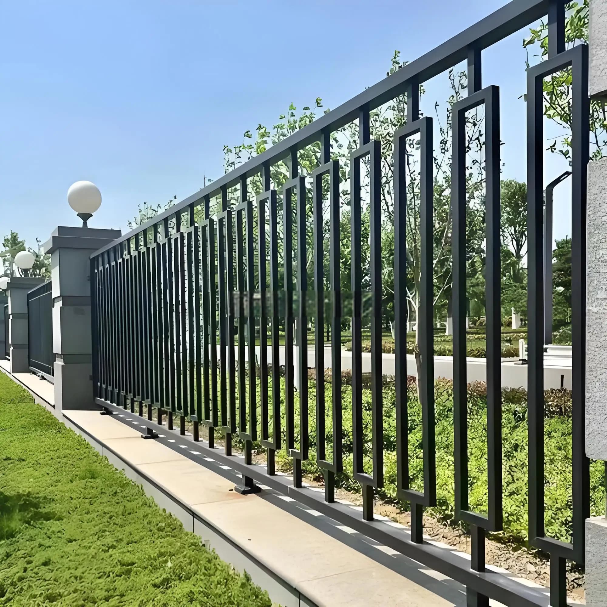 Simple design personalized railing aluminum fence or gate or garden panel post