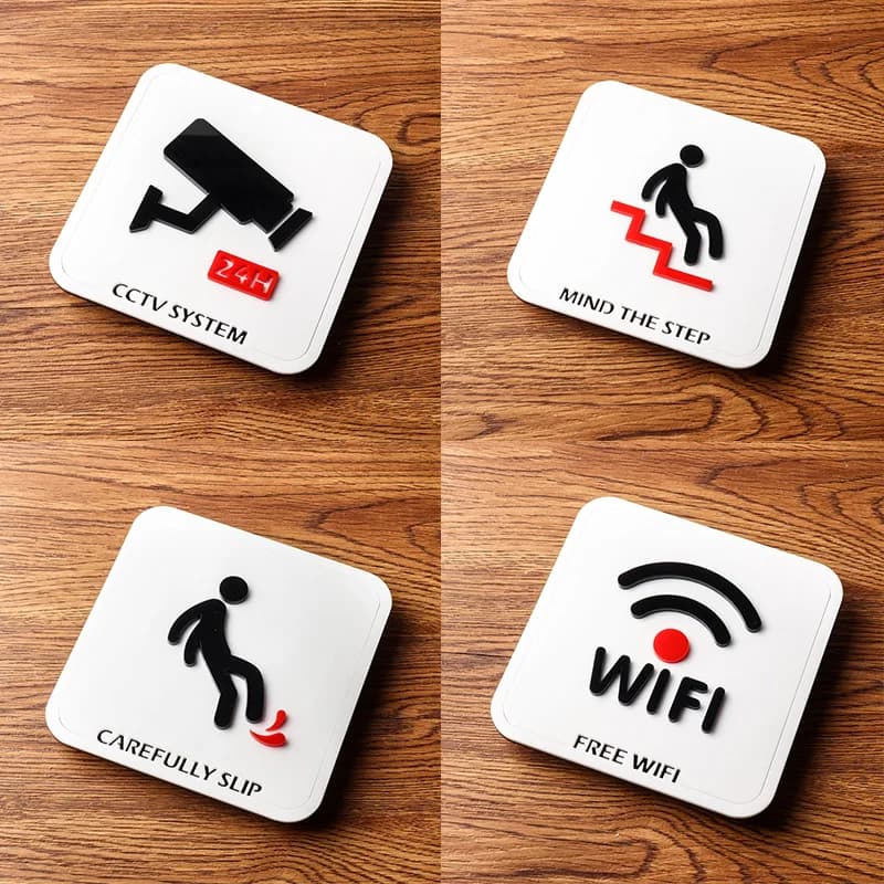 Plaques de porte WIFI, panneau coulissant