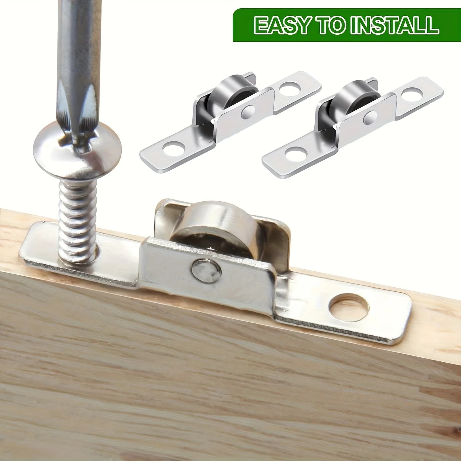 Roulettes de porte coulissante en métal durable