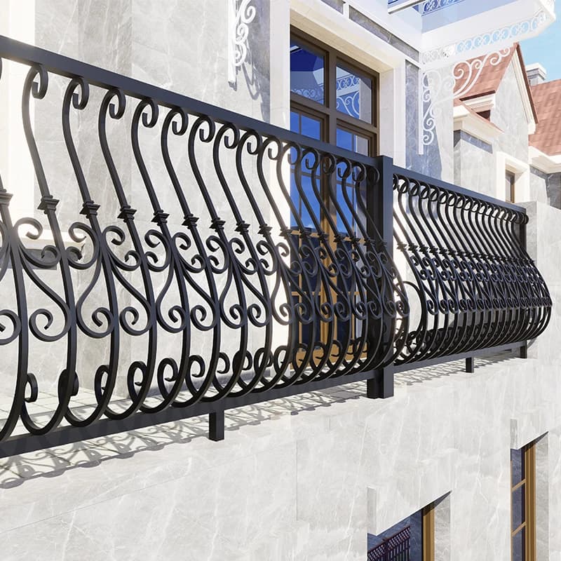 Professionnel personnalisé en alliage d'aluminium balcon garde-corps villa cour jardin clôture terrasse
