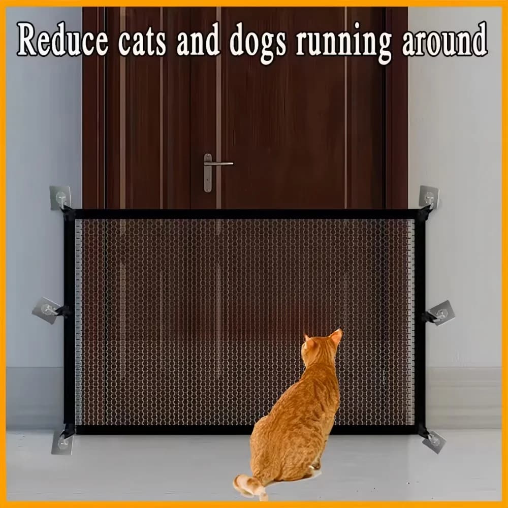 1 pièce Barrière de sécurité robuste pour chien avec crochets