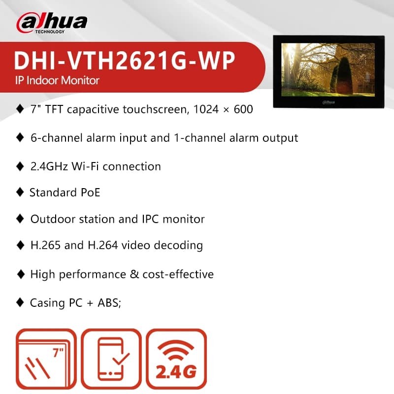 Kit d'interphone vidéo Dahua KTW02