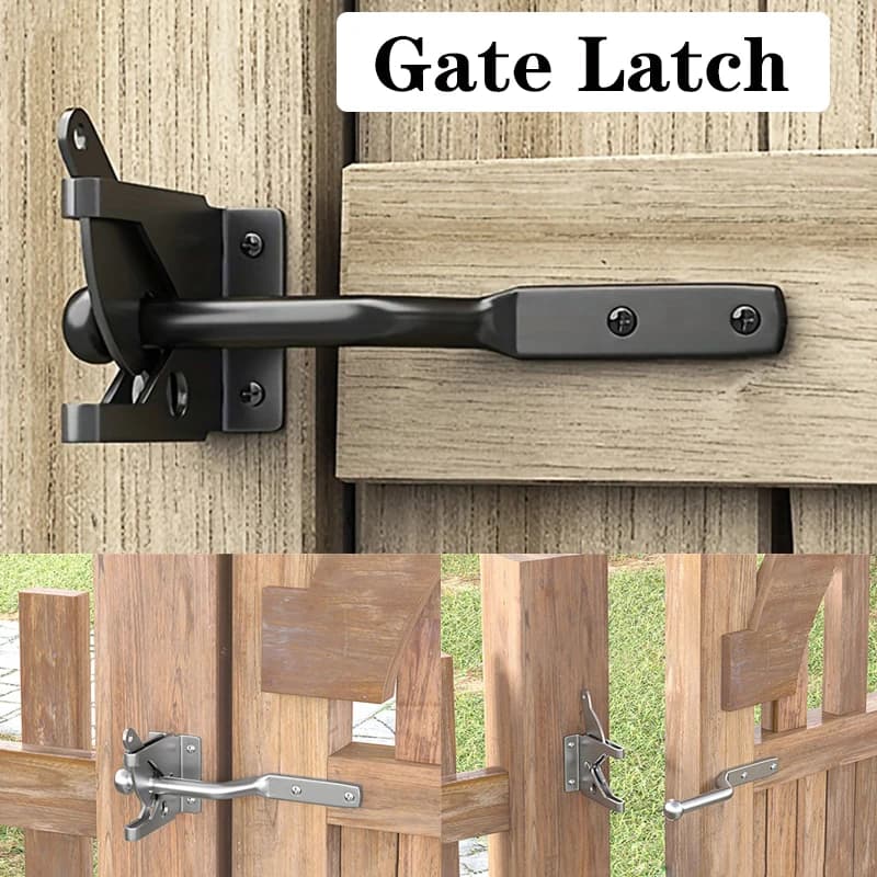 Loquet de porte automatique en acier au carbone avec 2