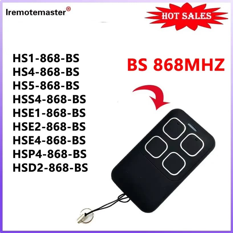 2026 nouveau pour HORMANN Bisecur télécommande de Garage HS1 HS4 HS5 HSE4 HSE2 HSE1 HSP4 HSD2 HSS4 868 BS ouvre-porte