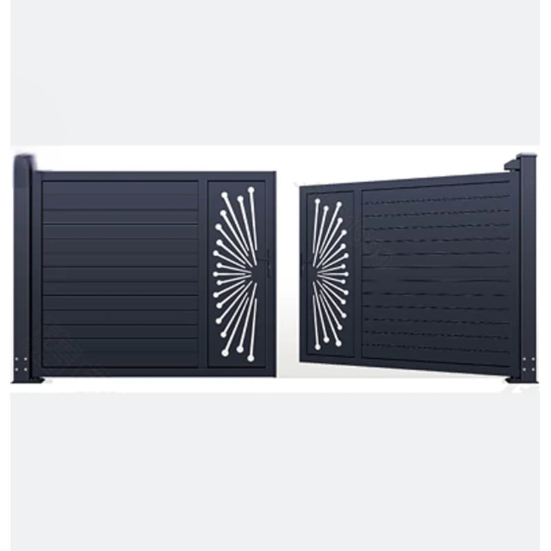 Porte de bâtiment de jardin en aluminium