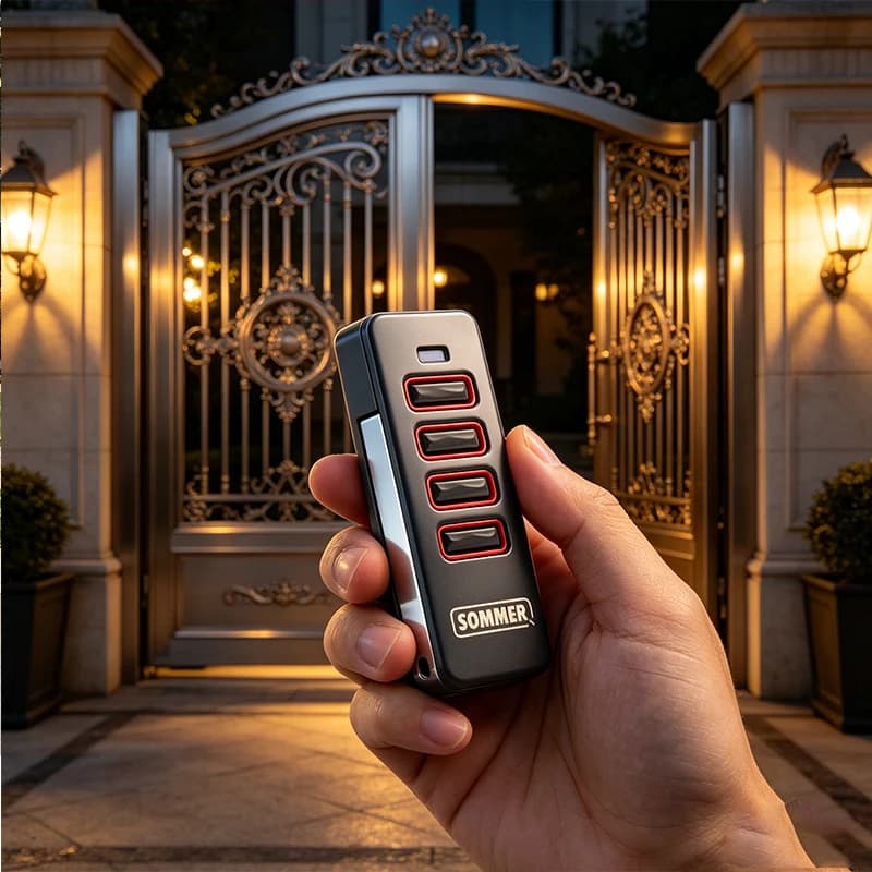 Télécommande à code roulant SOMMER PEARL 868 MHz TWIN VIBE STATUS 4 boutons pour ouvre-porte de garage 4018 4019 TX40 TRX55 T