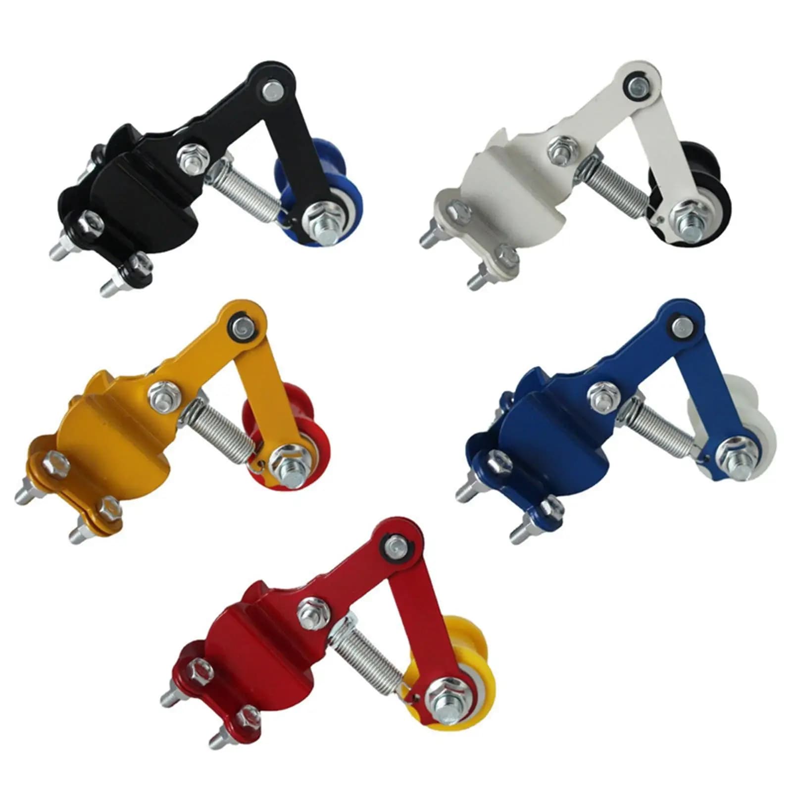 Aligneur de chaîne de moto, tendeur de chaîne en métal, rouleau de régulation automatique pour accessoires de vélo, VTT, moto tout-terrain