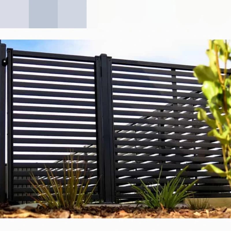 Panneau de clôture en aluminium réglable pour l'extérieur