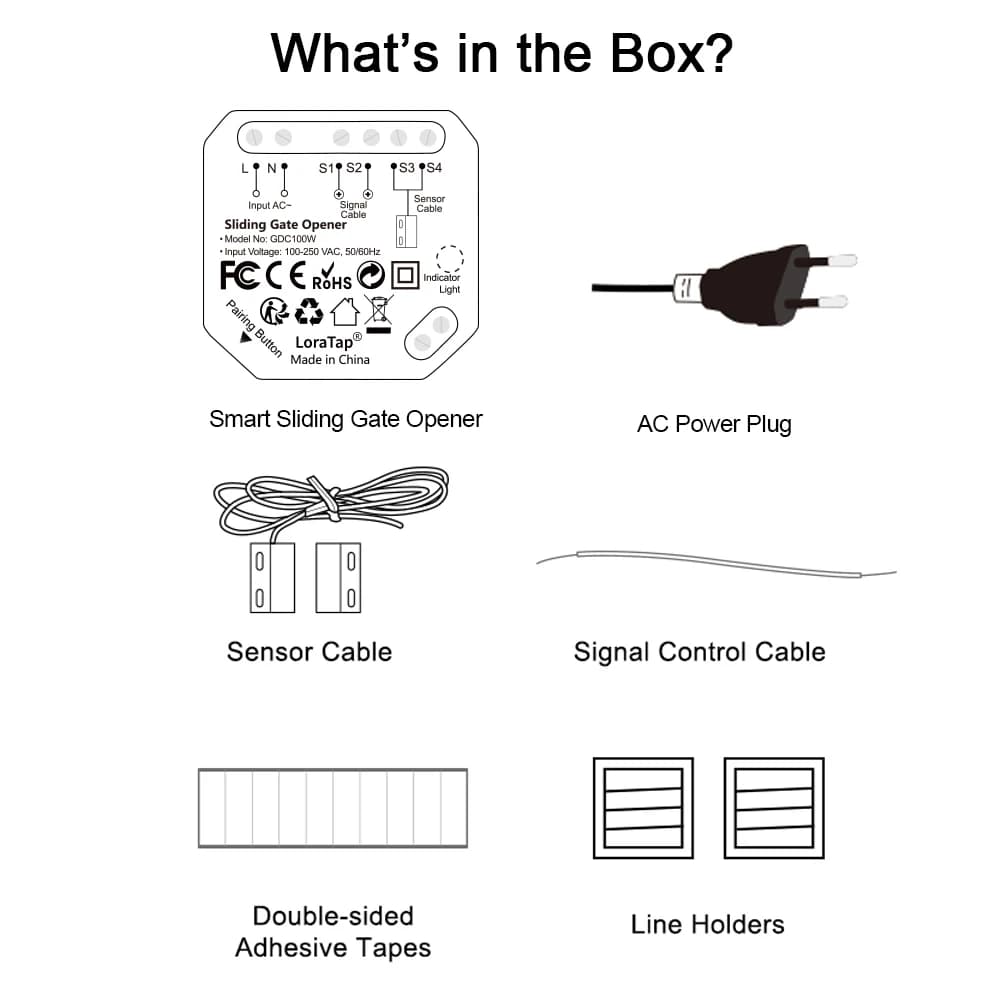 QCSMART WiFi Tuya ouvre-porte coulissante contrôleur capteur filaire vie intelligente App télécommande travail sorcière Alexa Google Assistant