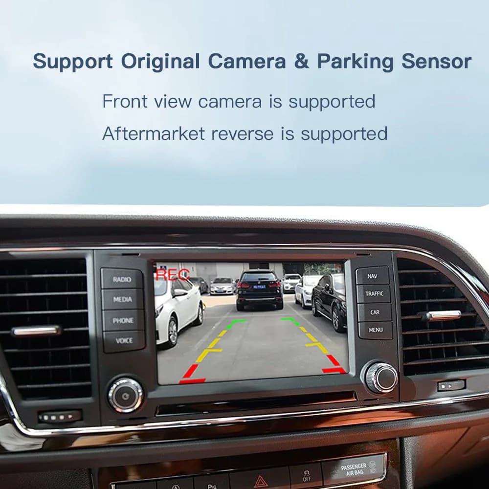AUTOABC-Wireless Carplay Android Auto Tech Box pour VW, Pour Volkswagen SEAT Leon Ateca Tarraco 2016-2019 MIB Mirror Link Car Airplay