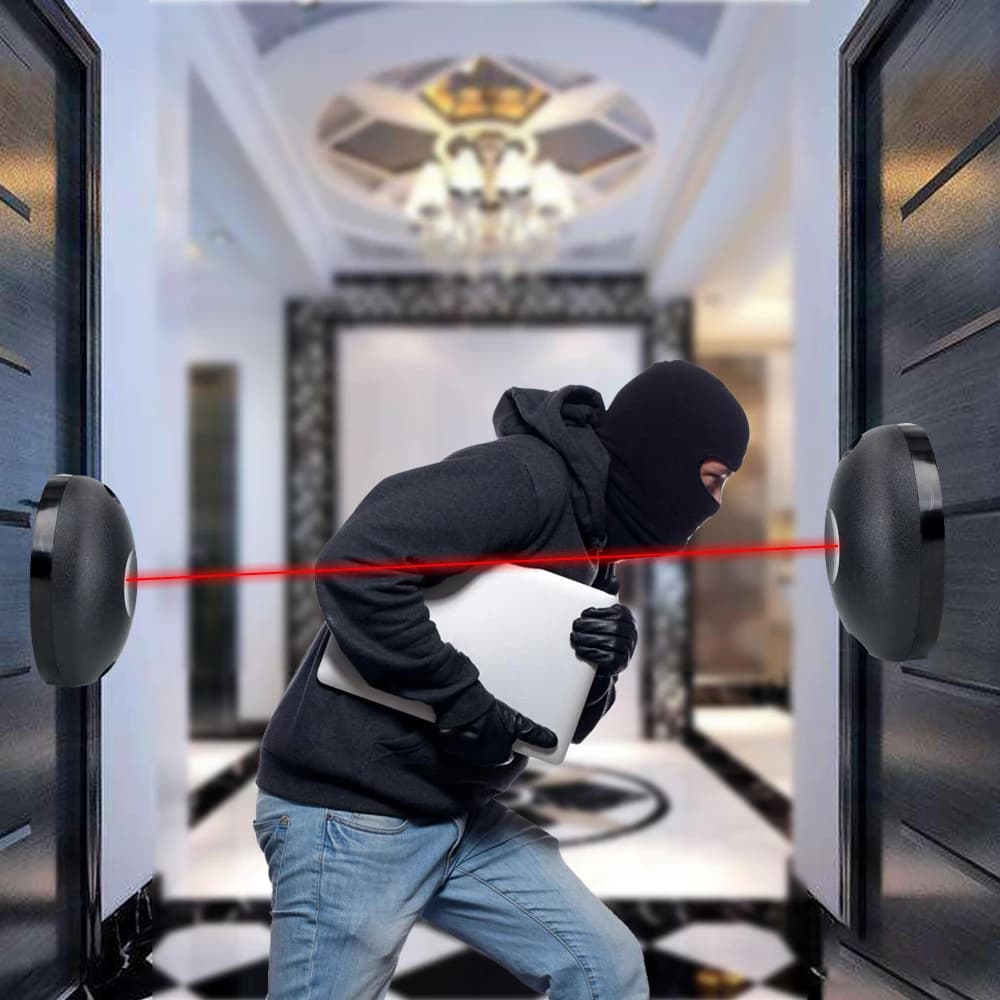 Pour portes fenêtres alarme de positionnement externe barrière de capteur de rayonnement infrarouge à faisceau unique