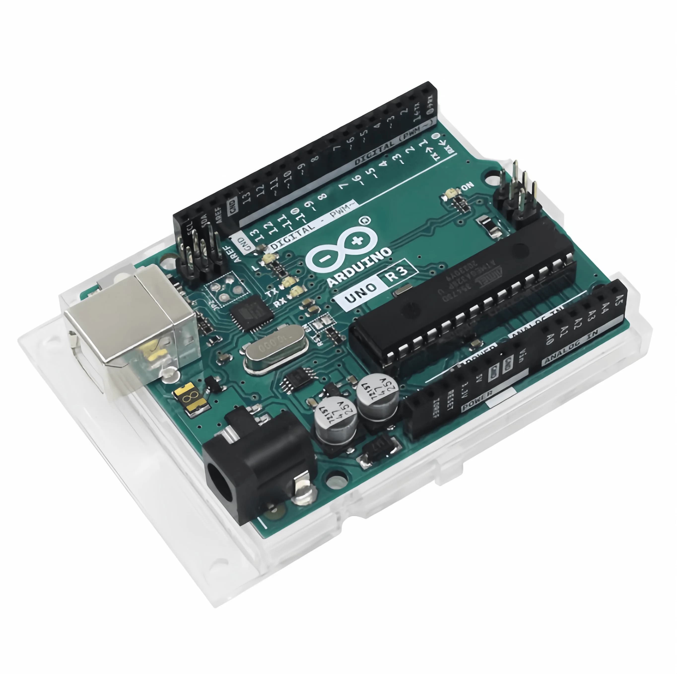 Carte de développement Arduino UNO R3, microcontrôleur Arduino d'origine, programmation en langage C, kit de carte mère d'apprentissage