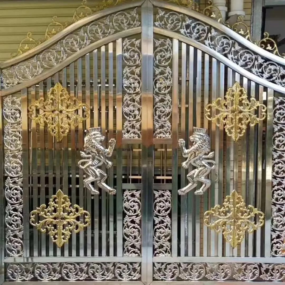 Porte de fleurs décorative épaissie double face en acier inoxydable