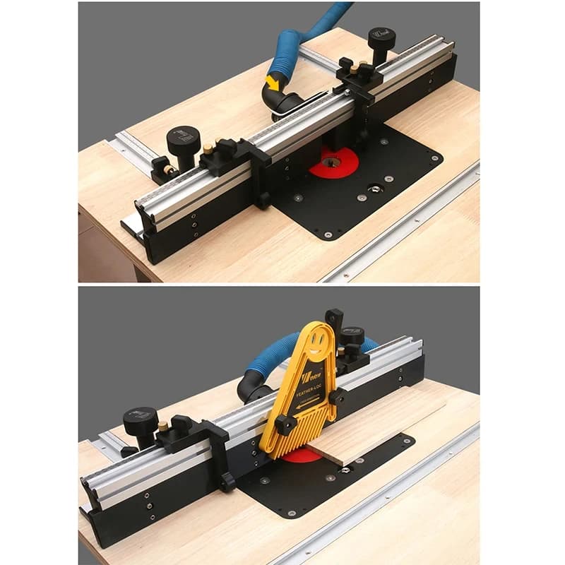 Clôture profilée en aluminium de 700mm avec rails en T à réglage fin