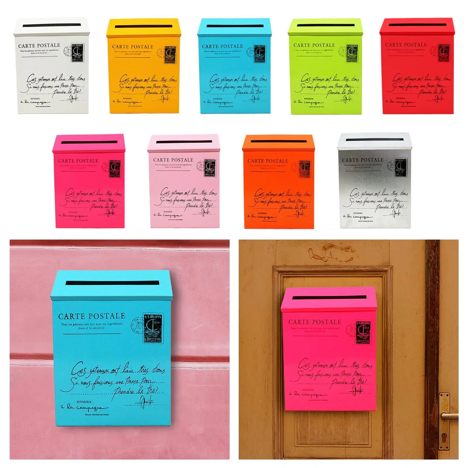 Boîte aux lettres murale grande capacité
