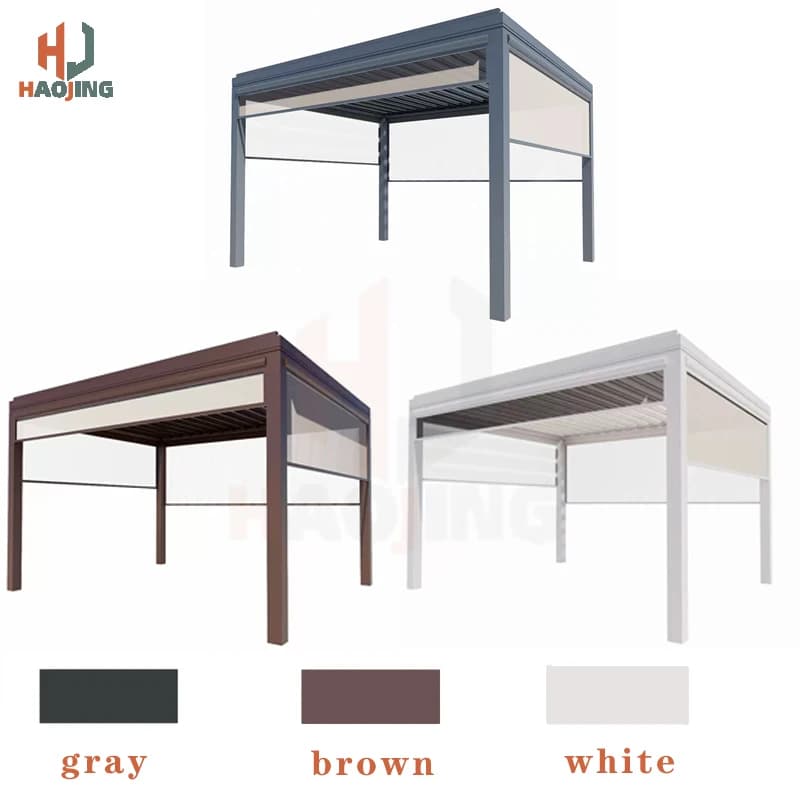 Pergola électrique en aluminium sur mesure