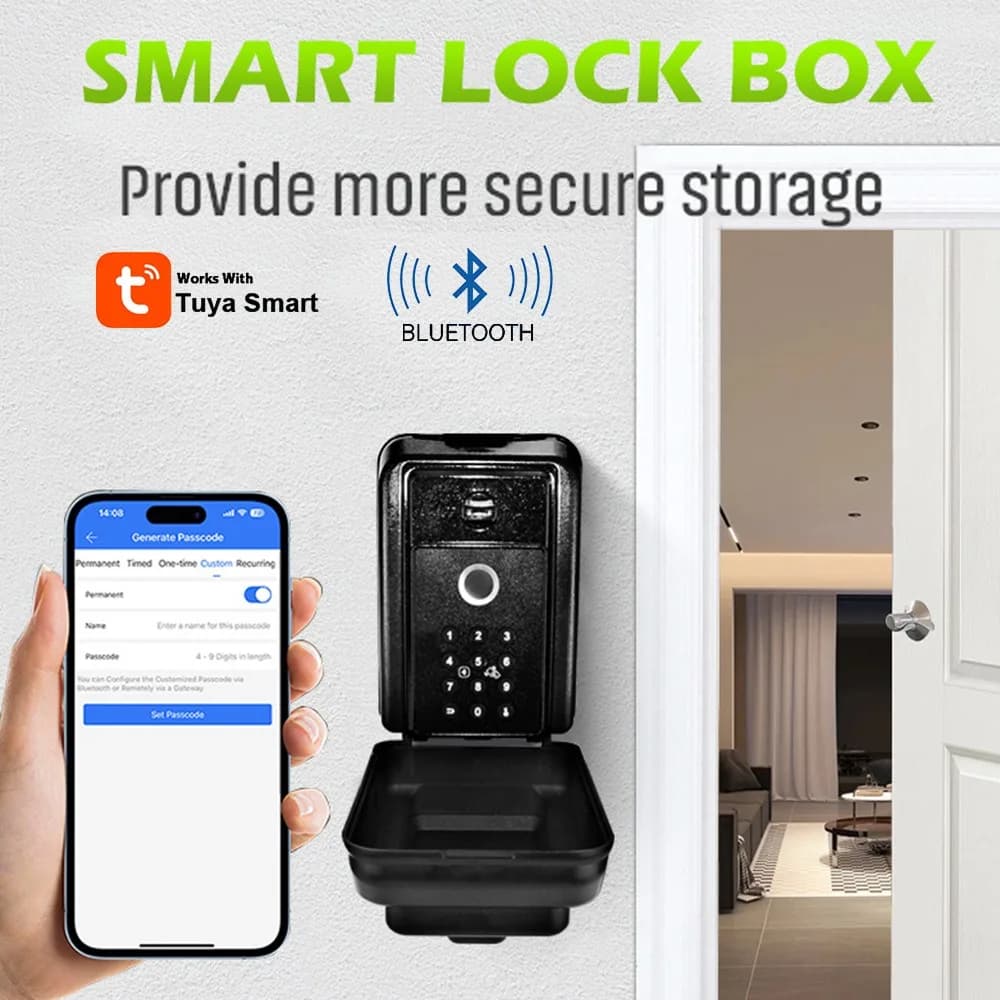Tuya – boîte à clés intelligente Bluetooth, étanche IP65, protection de sécurité extérieure, boîte antivol murale pour le stockage des clés