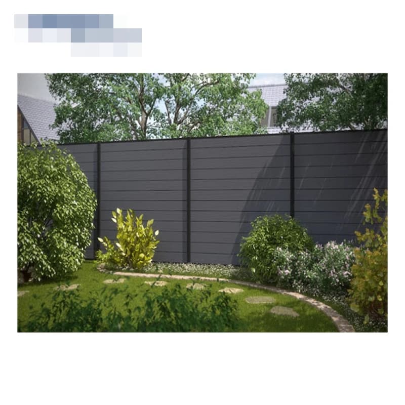 Poteau de clôture composite bois-plastique