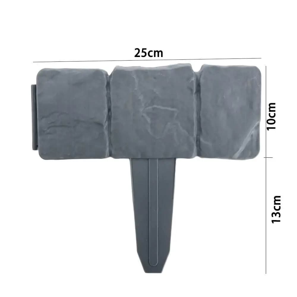 Bordure de pelouse effet pierre grise
