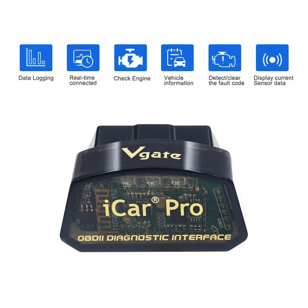 Outil de Diagnostic Original Vgate iCar Pro V2.3 ELM327 BT/WIFI 4.0 OBD2 Icar Pro ELM 327 pour Scanner automatique IOS/Android