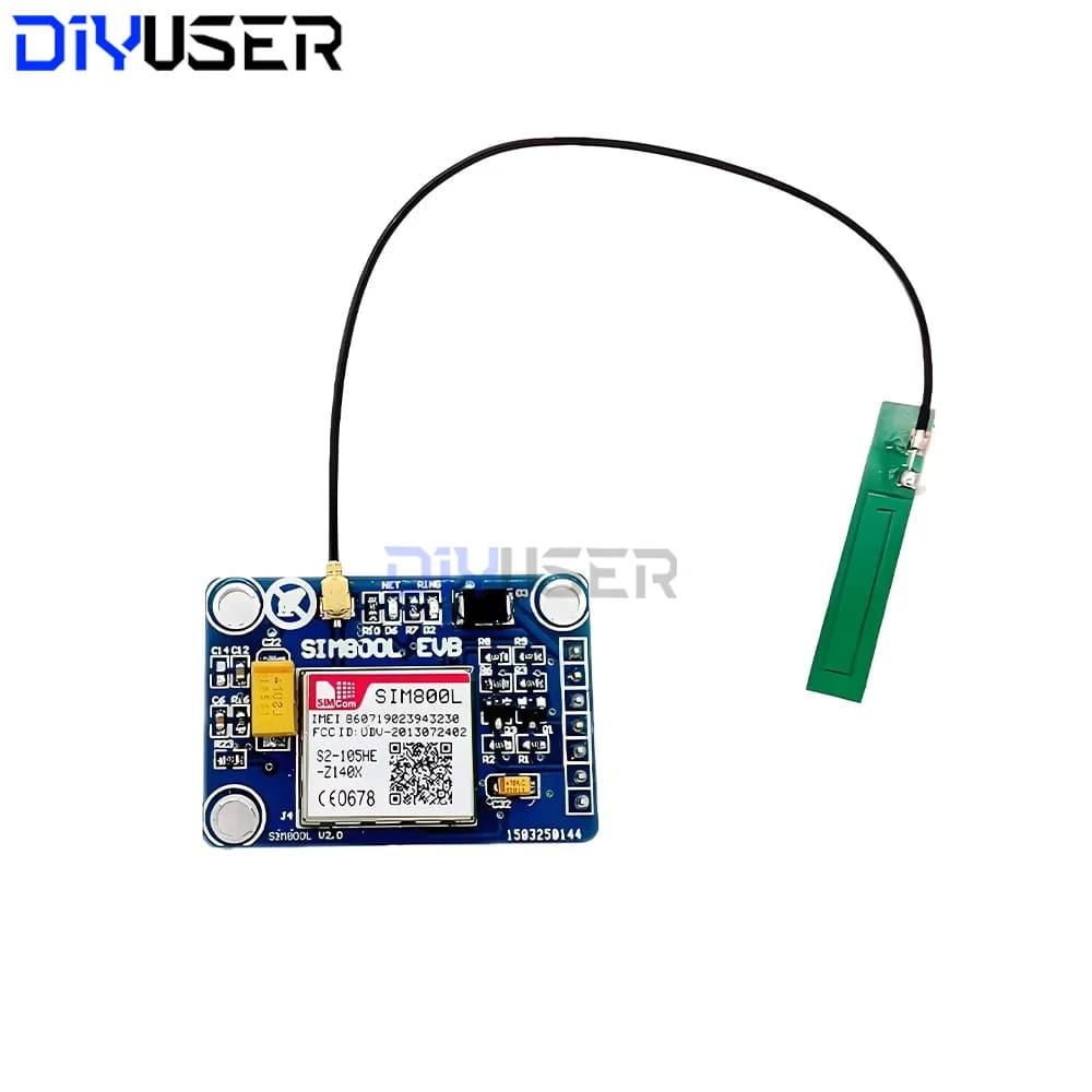 Module GSM GPRS SIM800L pour IoT, données SMS/GPRS globales 4 bandes, faible consommation 3,4-4,4V