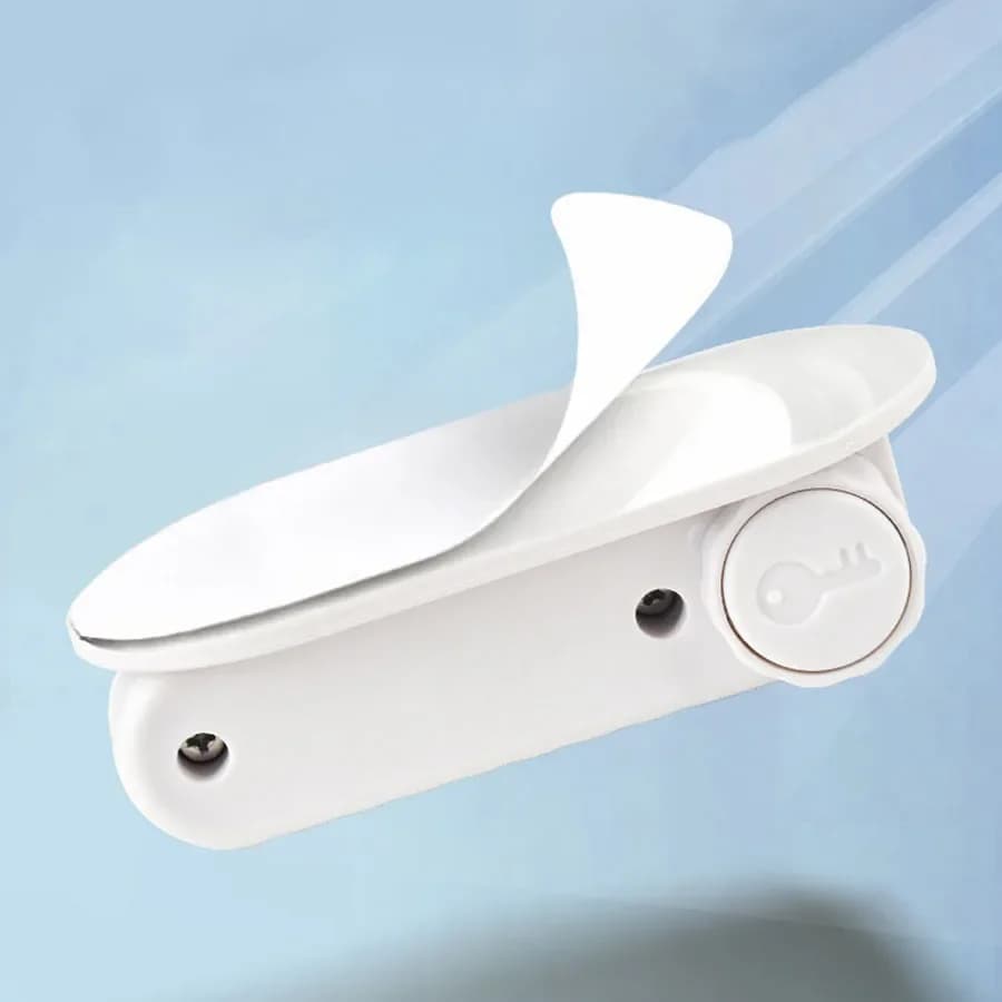 Serrure de tige de porte en plastique