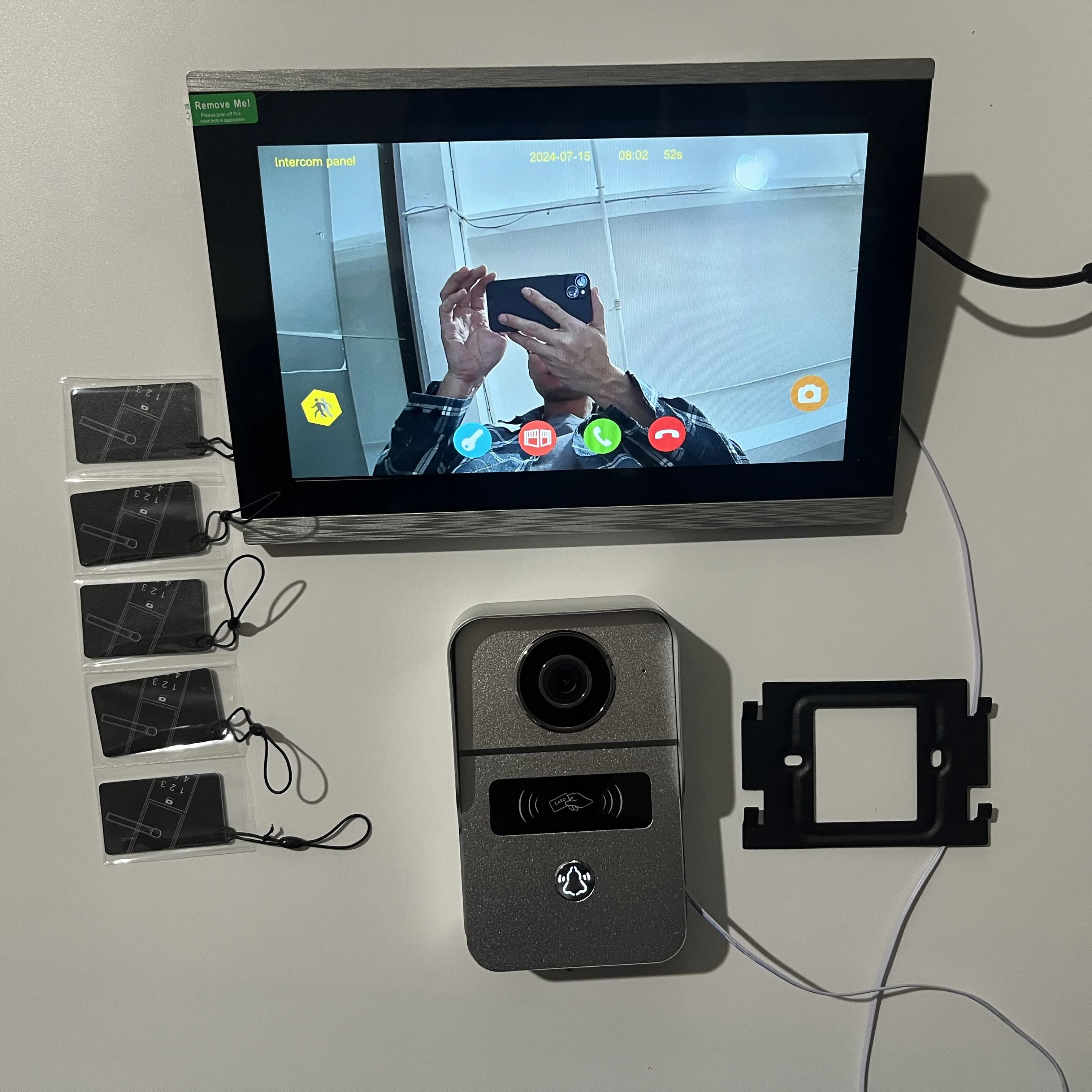 Nouveau système d'interphone vidéo Wi-Fi Tuya à 2 fils