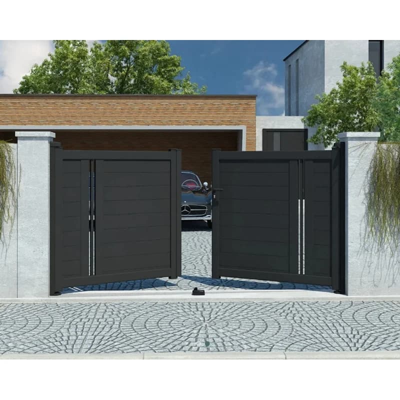 Porte de bâtiment de jardin en aluminium