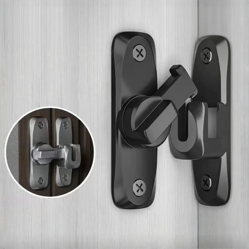 Serrure de porte pivotante à 90/180 degrés