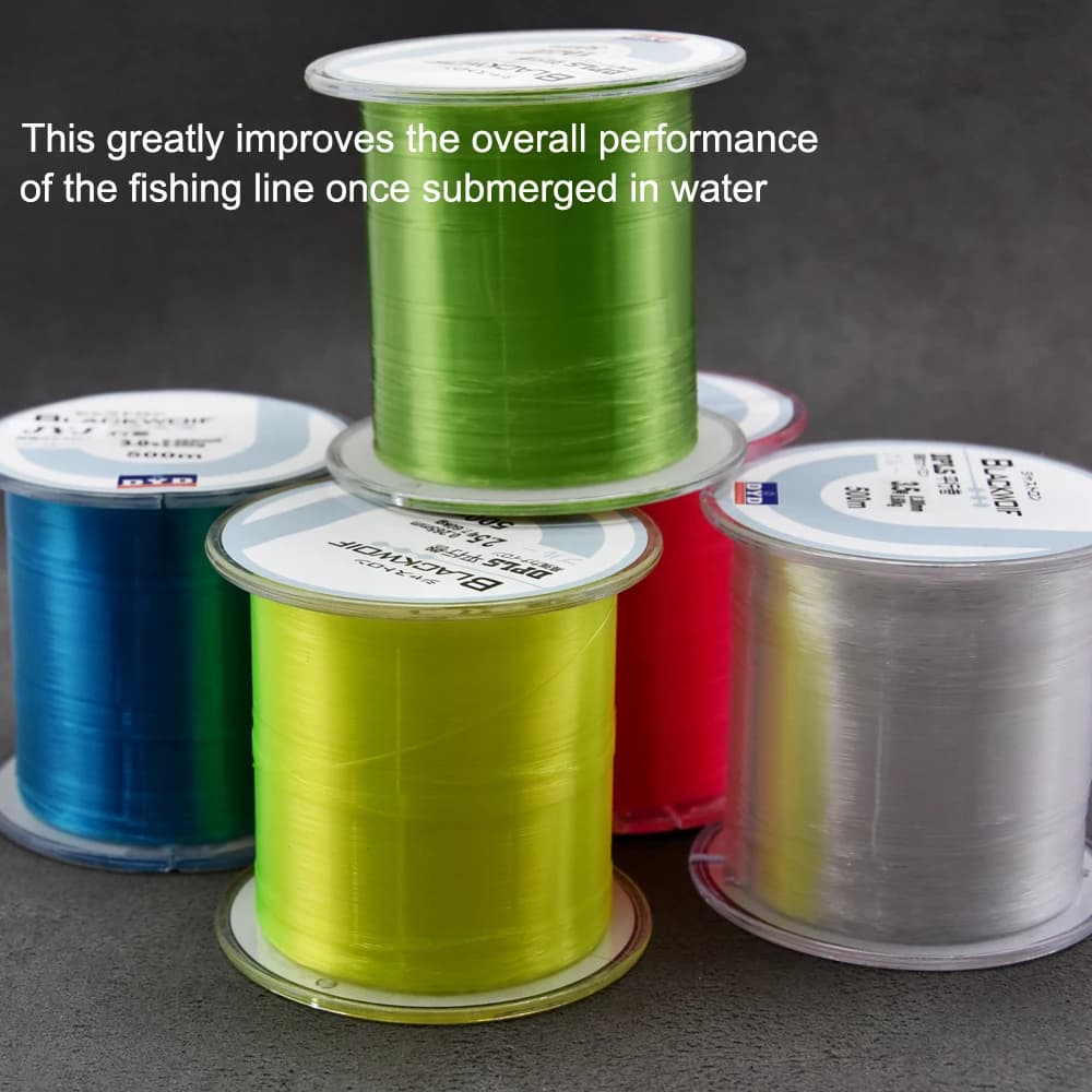 Mr.lurion – ligne de pêche en nylon monofilament durable, 500M, pour la pêche en mer/eau douce, diamètre de 0.10mm à 0.47mm, matériel de pêche japonais