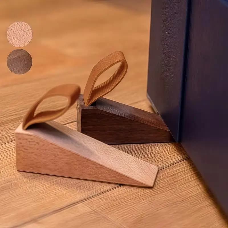 1 pièce Butée de porte en bois massif