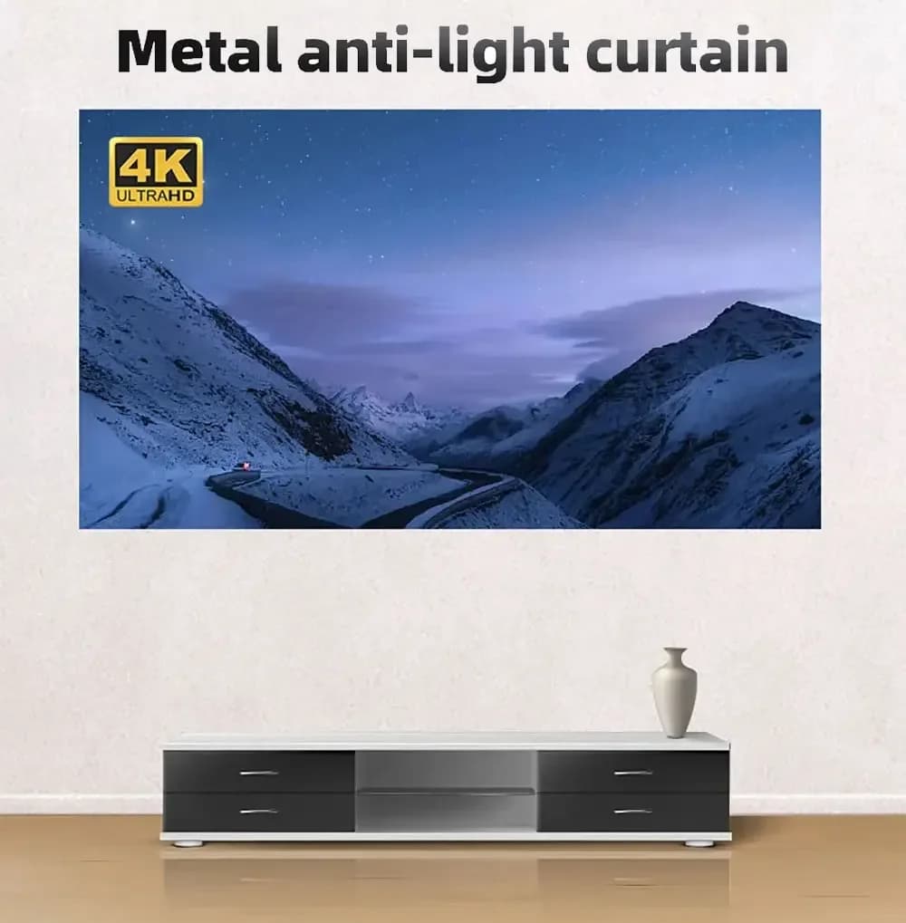 Écran de projecteur Portable 16:9, écrans de Projection pliables, cinéma maison, cinéma intérieur et extérieur, 4K HD 1080P, Anti-lumière plate