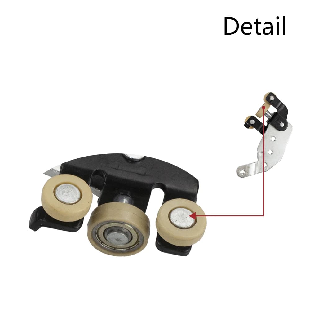 Ensemble de rouleau inférieur de porte coulissante gauche ou droite