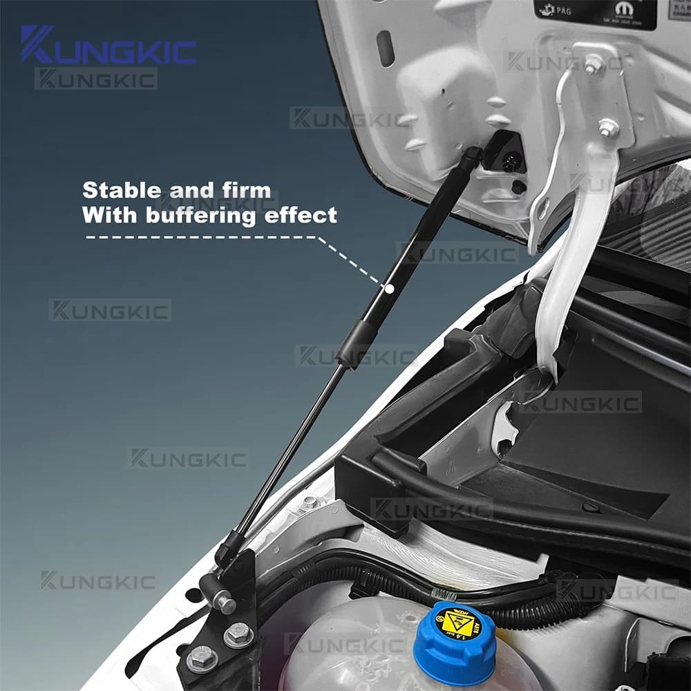 Supports de levage de capot avant, bras de tige de choc, pour Fiat 500/500C 2008-2024/ 500E 2012-2019/ Abarth 595 695 2012 2013 2014 2015 2016 2017 2018 2019 2020 2021 2022 2023 2024