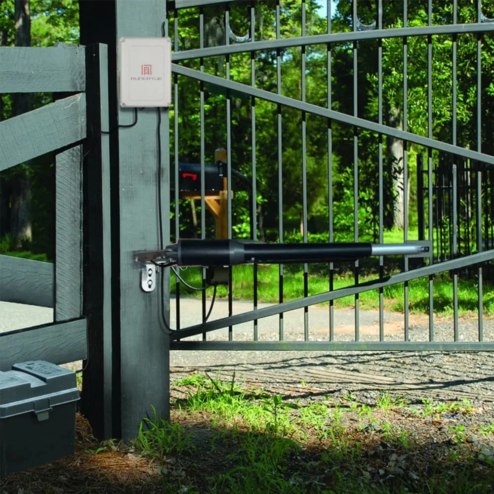 Ouvre-porte automatique à coque en aluminium pour portails jusqu'à 12 pieds de long et 550 lb pour kit d'ouvre-porte