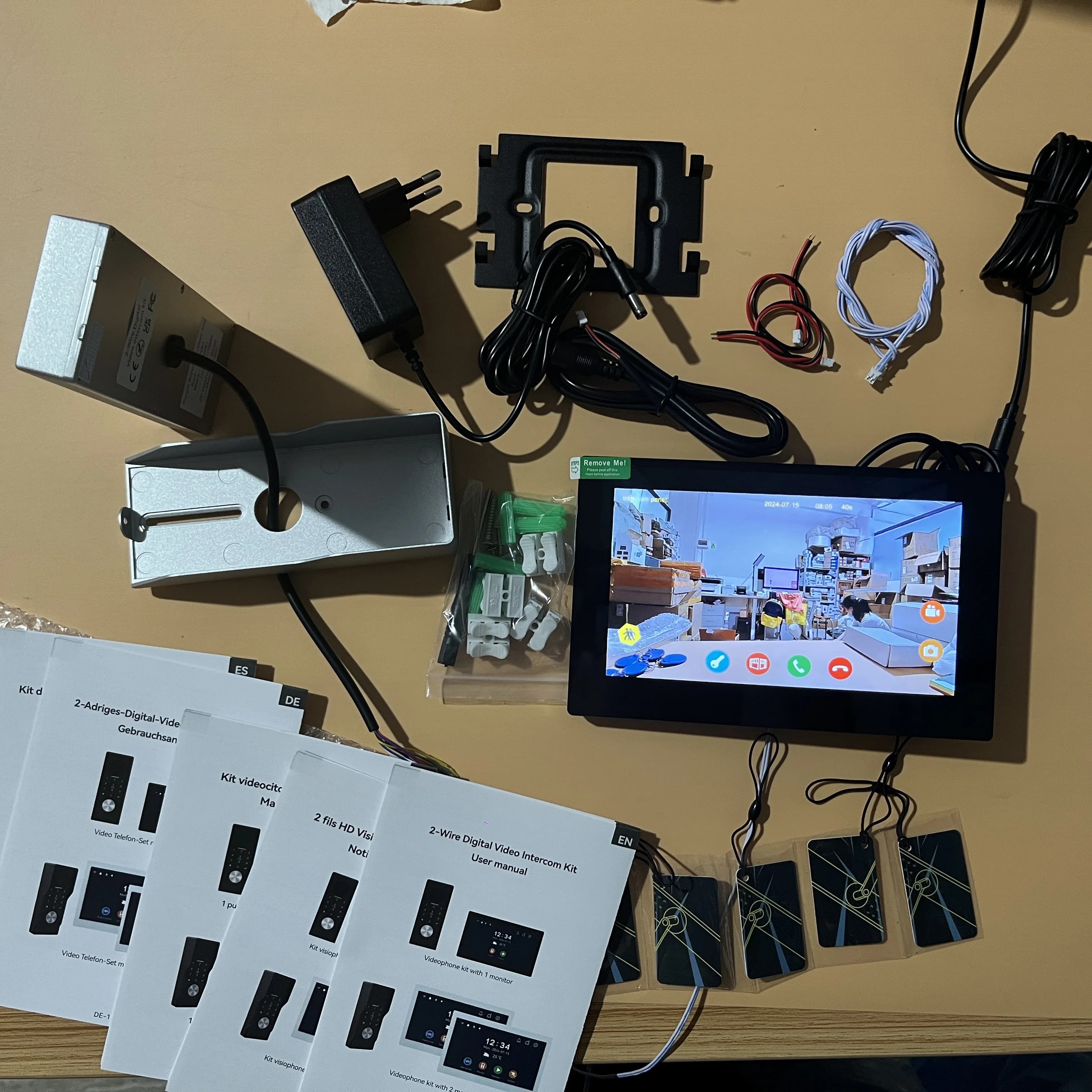 Interphone vidéo intelligent TUYA à 2 fils