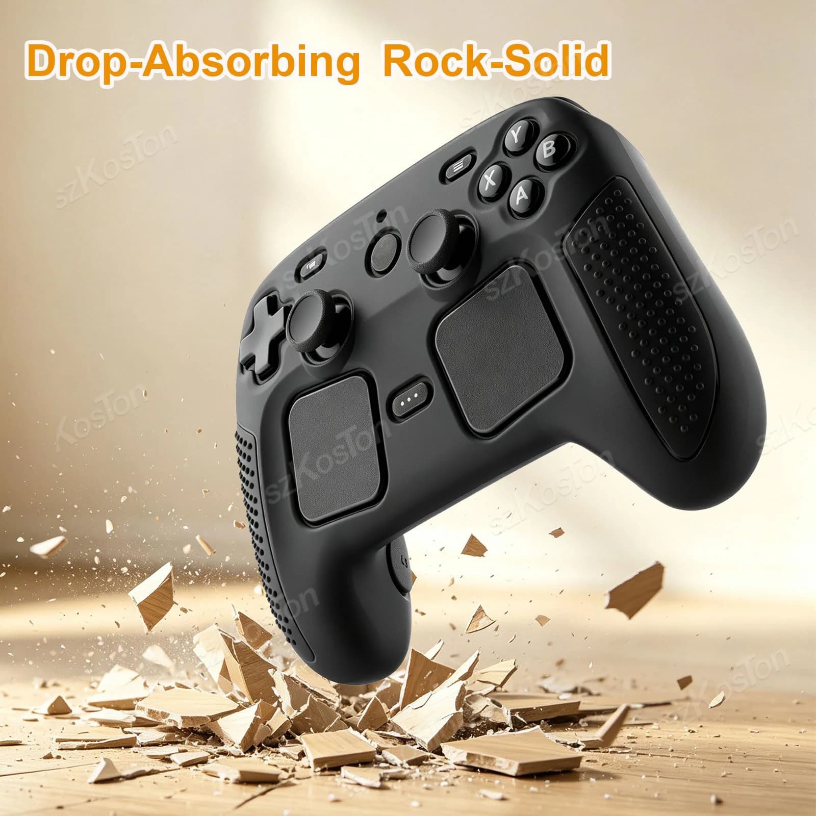 Étui de protection en silicone pour Steam Controller 2, coque antidérapante et antichoc, protection intégrale pour Steam Controller 2