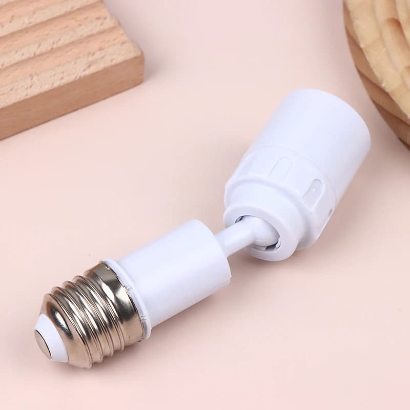 Adaptateur de douille d'ampoule LED universel E27 vers E27, nouveau, rotatif à 360 degrés, luminaire, base d'ampoule E27 réglable