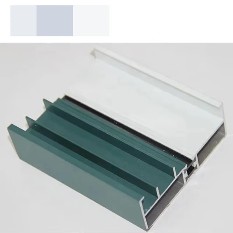 Profilé de porte coulissante invisible en aluminium