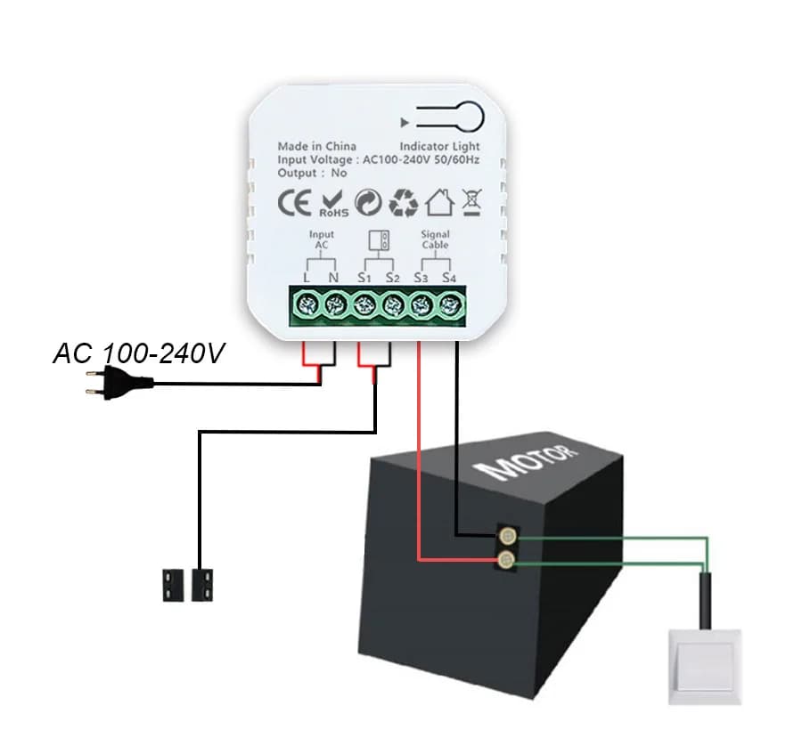Ouvre-porte coulissant motorisé WiFi Smart Life