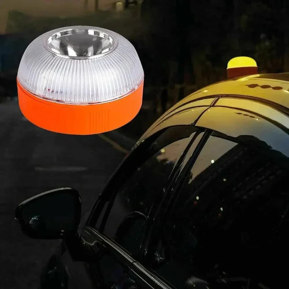 Balise d'urgence V16 avec géolocalisation en temps réel, utilisation obligatoire connectée DGT pour une sécurité routière et une visibilité améliorée Amag