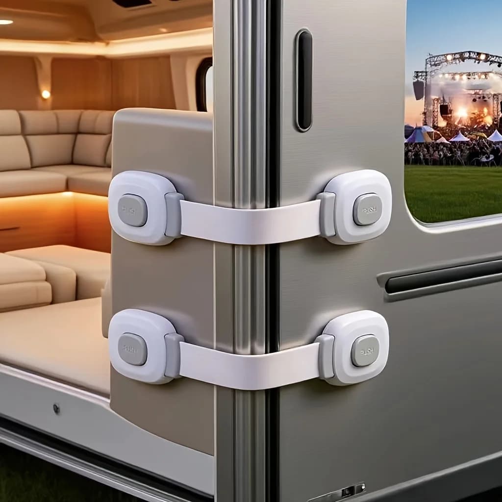 1pc Serrure de sécurité en plastique pour camping-car