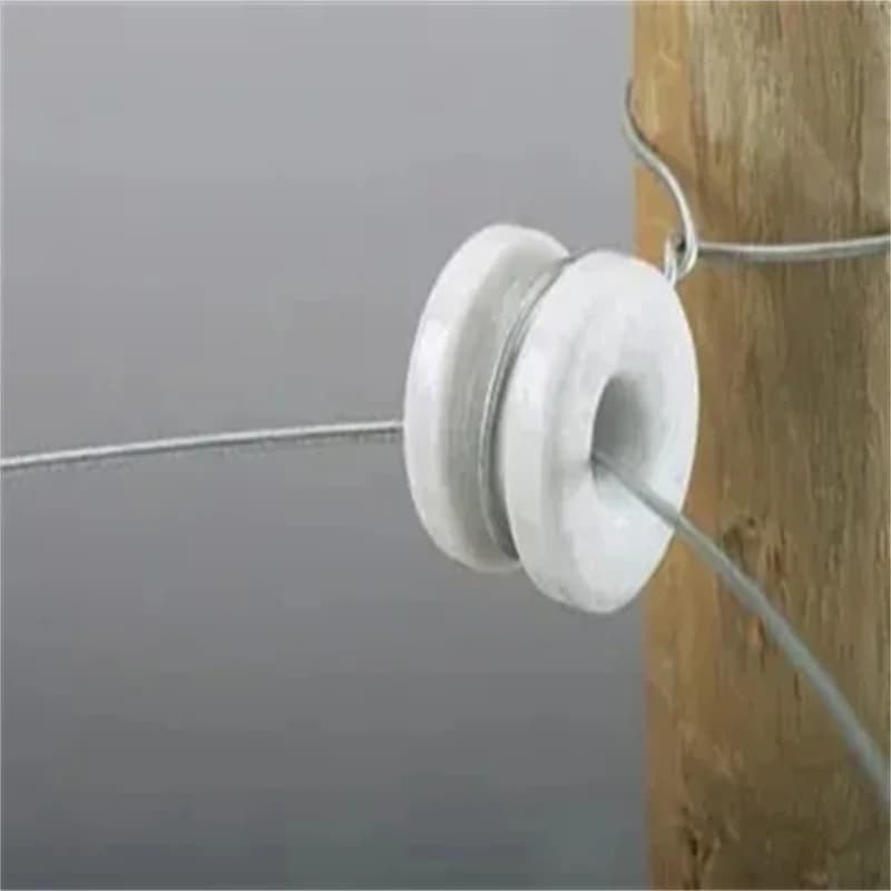 Poteau d'angle de clôture électrique en porcelaine