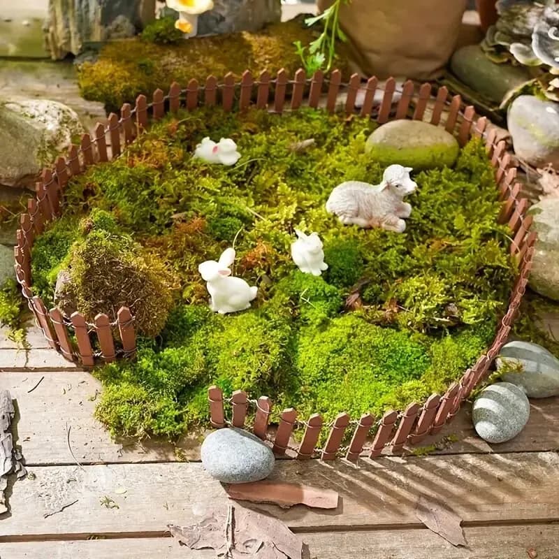 Mini clôture, décoration de jardin et de bonsaï