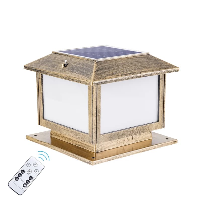 Lampes solaires pour portail de cour, étanches, pour extérieur, avec éclairage et connexion électrique, pour poteaux de clôture et de toit domestiques